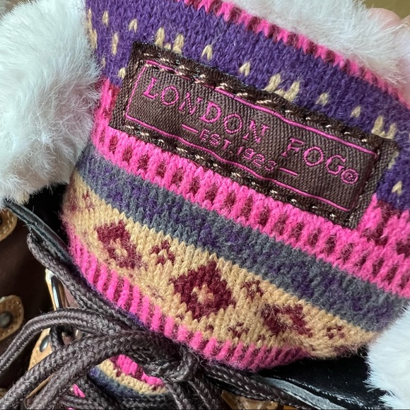 London Fog Tottenham Winter Boots Size 4 - Picture 3 of 8